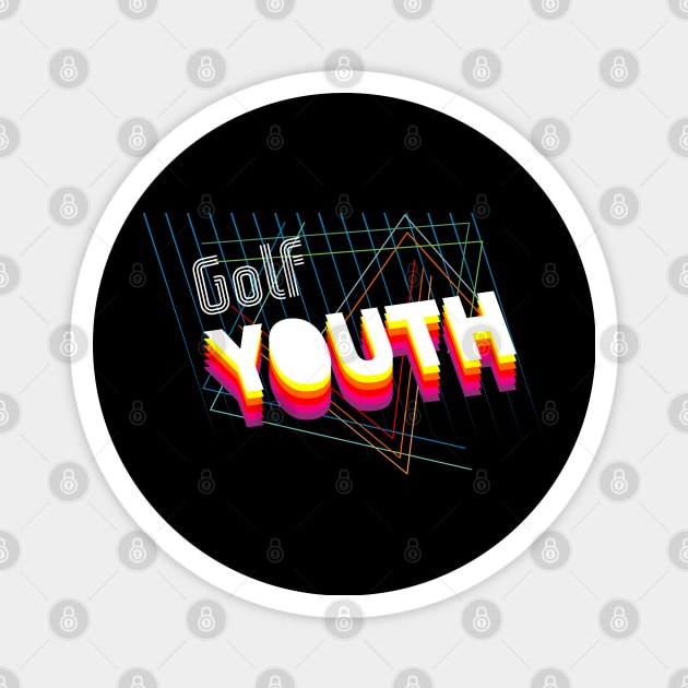 golf youth retro Magnet by osvaldoport76